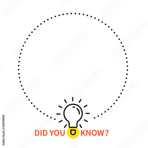 did you know with hanging bulb.
