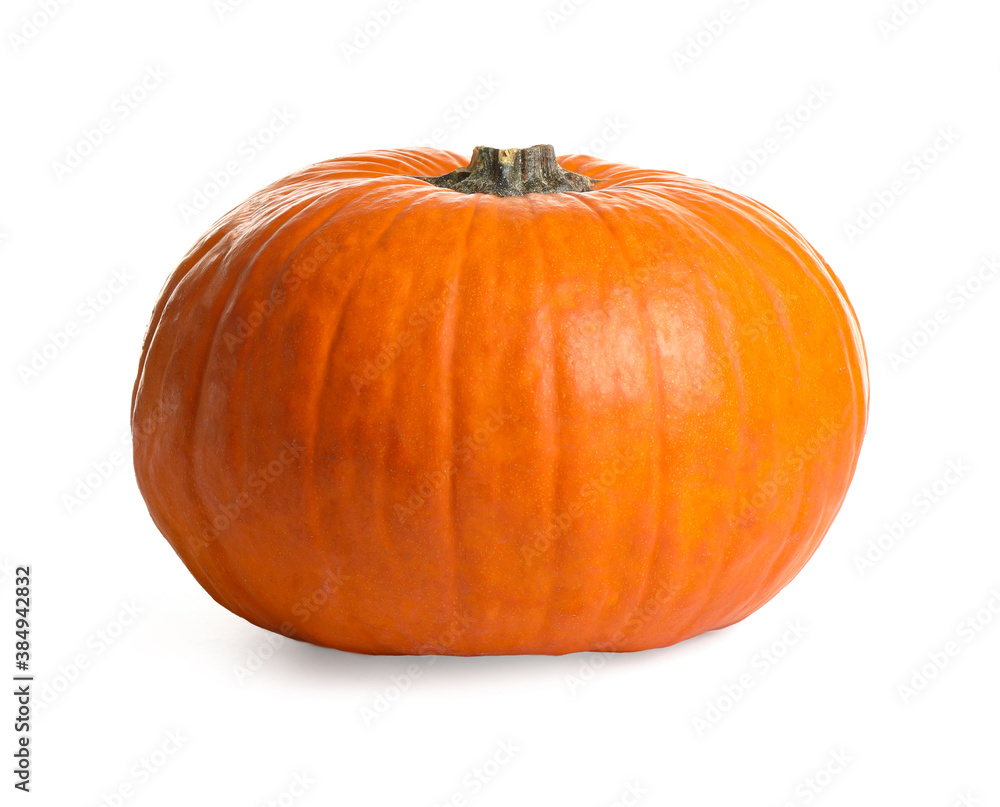 Fresh ripe pumpkin isolated on white. Organic plant Fresh ripe pumpkin isolated on white. Organic plant