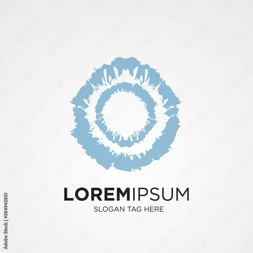 Fototapeta premium Blue Hole circle logo vector design