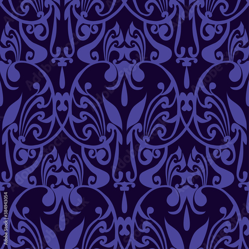 Spooky halloween ornament seamless pattern