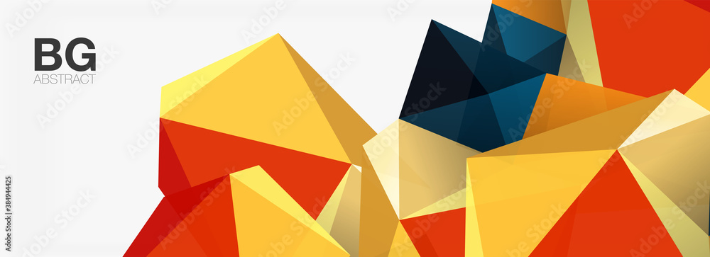 3d mosaic abstract backgrounds, low poly shape geometric design 3d mosaic abstract backgrounds, low poly shape geometric design