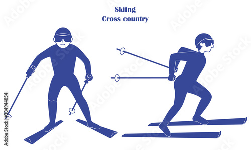 ウィンタースポーツ・クロスカントリースキー／Winter sports cross-country skiing
