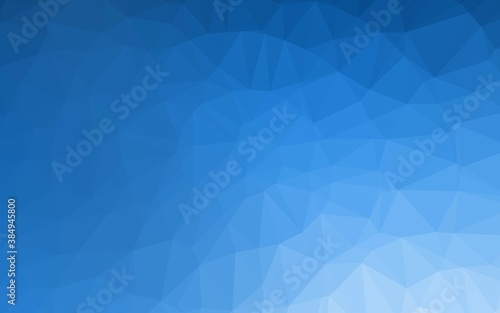 Light BLUE vector polygon abstract backdrop.