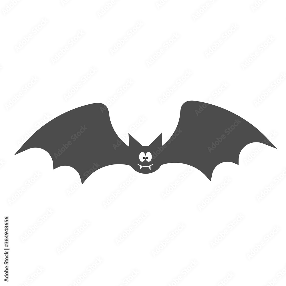 Bat grey icon, vector sign, flat style pictogram isolated on white. Halloween holiday Symbol, logo illustration. Bat grey icon, vector sign, flat style pictogram isolated on white. Halloween holiday Symbol, logo illustration.