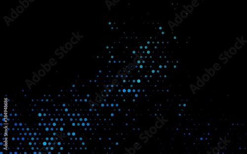 Dark BLUE vector layout with circle shapes.
