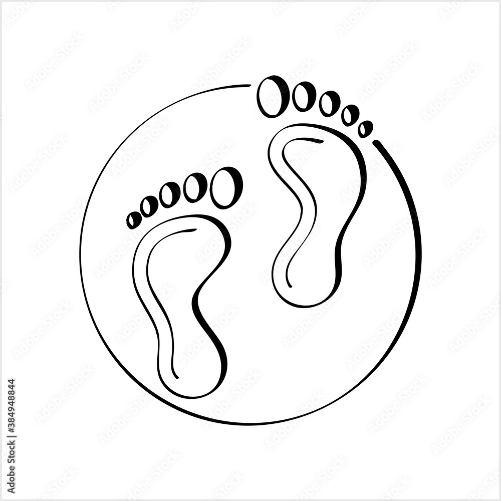 Foot Print Icon Design Foot Print Icon Design