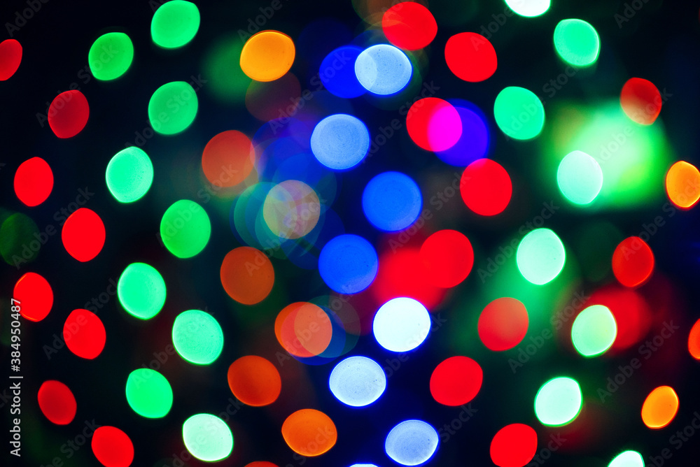 color abstract bright background with round multicolored bokeh