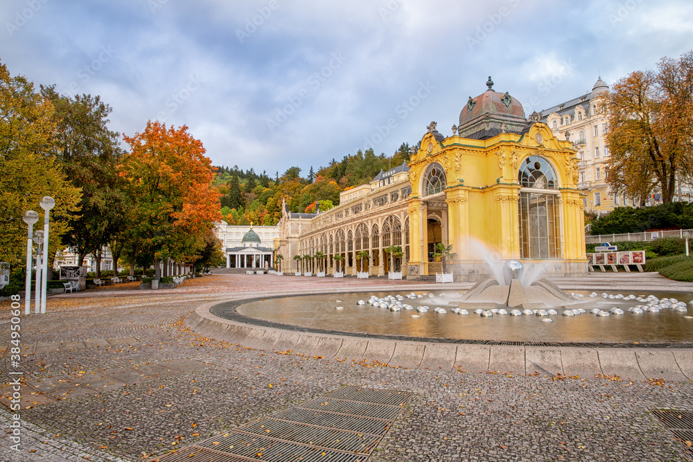 Autumn in Marianske Lazne (Marienbad) - small spa town in the Czech Republic