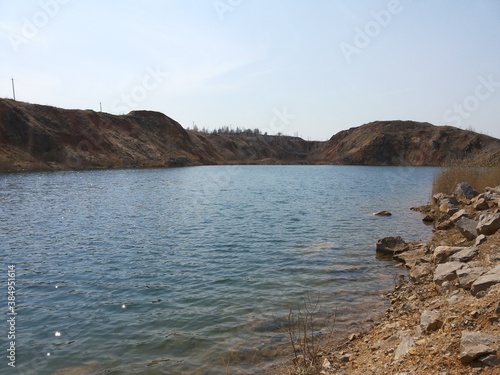 lake and stones