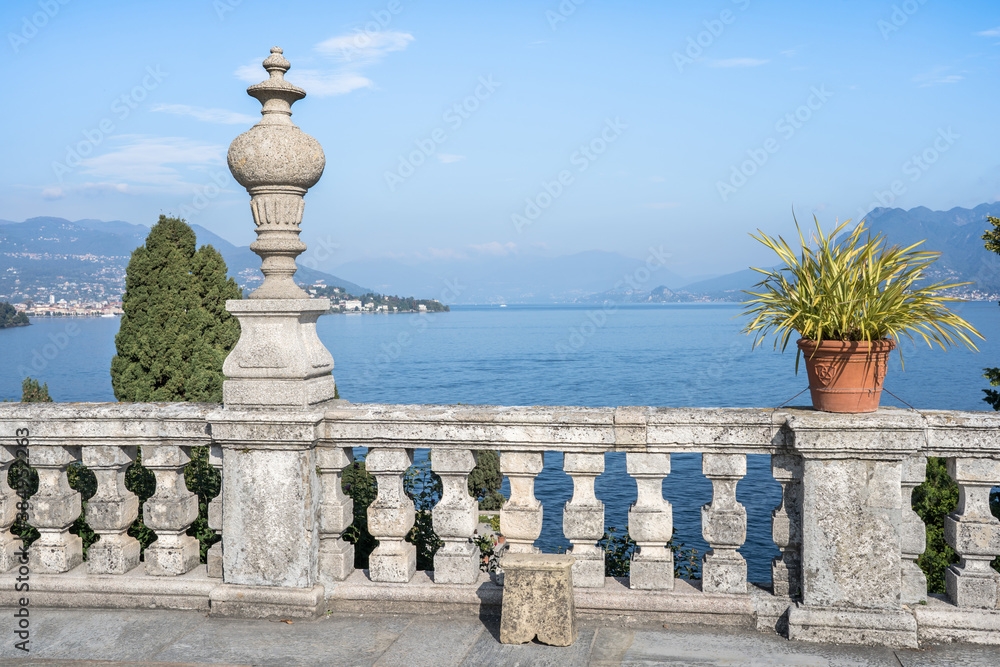 Fototapeta premium Garden of Palazzo Borromeo on Isola Bella, Italy