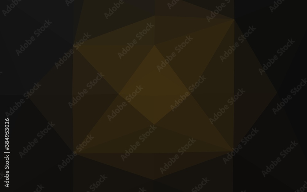 Dark Black vector triangle mosaic cover. Dark Black vector triangle mosaic cover.