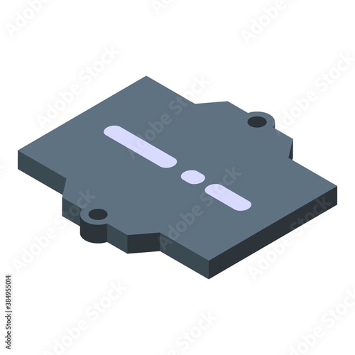 Voltage regulator icon. Isometric of voltage regulator vector icon for web design isolated on white background