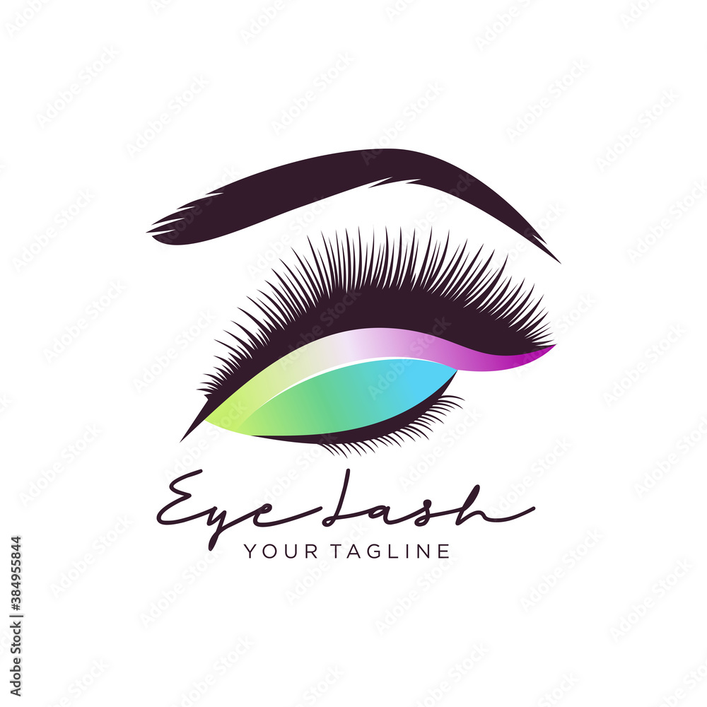 Luxury Beauty Eyelashes Logo Vector illustration Luxury Beauty Eyelashes Logo Vector illustration
