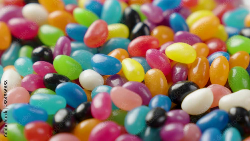 Colourful Jelly Beans Rotating Loop Centred Colourful Jelly Beans Rotating Loop Centred