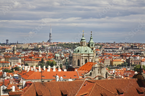 Panoramic view of Prague. Czech Republic