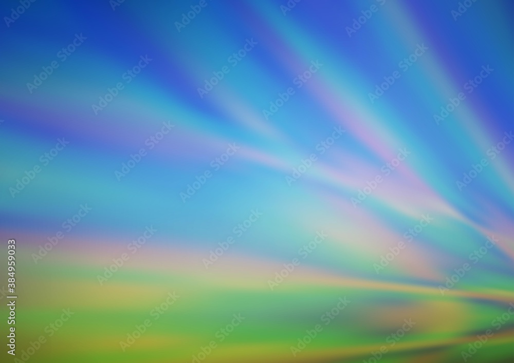 Obraz premium Light Blue, Green vector blurred background.