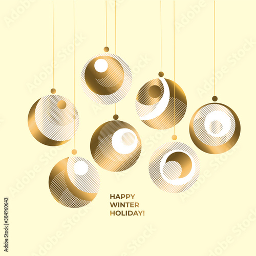 Laconic gold xmas ornament ...