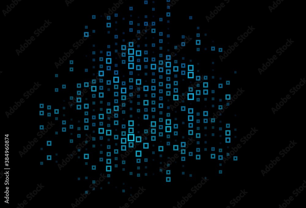 Dark BLUE vector pattern in square style. Dark BLUE vector pattern in square style.