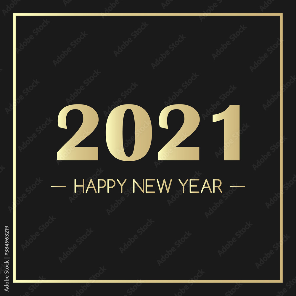 2021 happy new year banner
