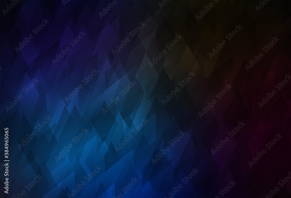 Dark BLUE vector template with rhombus. Dark BLUE vector template with rhombus.
