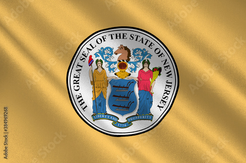 Flag of New Jersey, United States photo