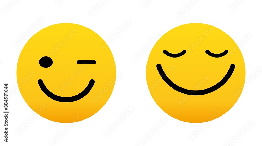 Fototapeta premium Face icons, Feedback in form of emotions. Rank, level of satisfaction rating. User experience. Review of consumer.Vector Isolated flat illustration