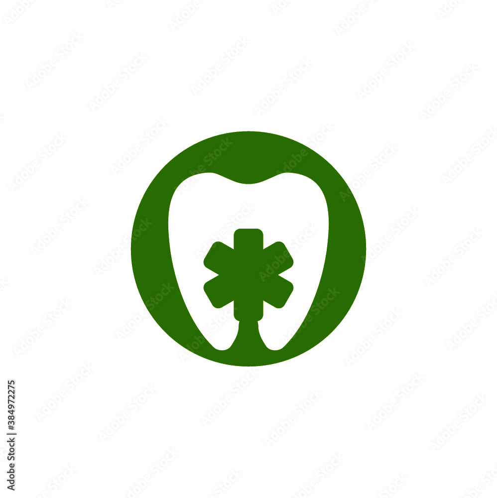 tooth medicial logo design icon vector on white background. tooth medicial logo design icon vector on white background.