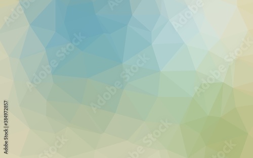 Light Blue, Green vector blurry triangle pattern.