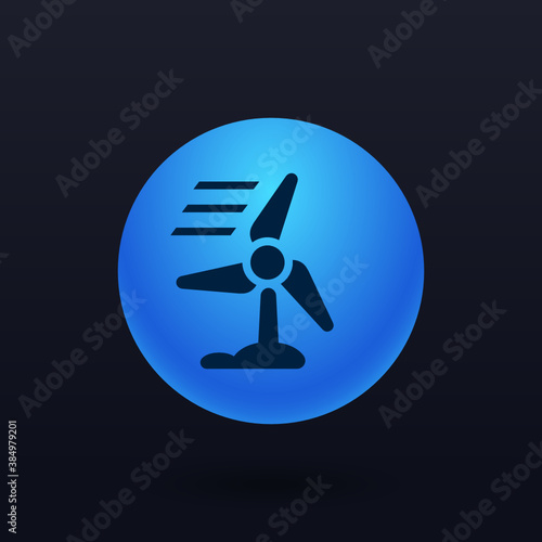 Wind Energy - Button