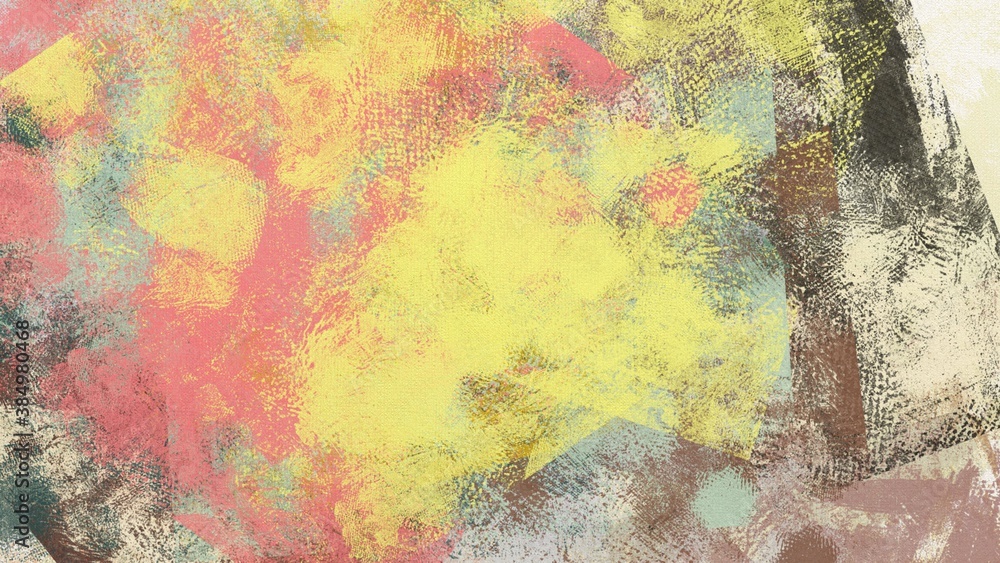 Watercolor, oil, grunge background Texture of strokes of colored paint, blurred spots with brushes of different sizes and shapes.