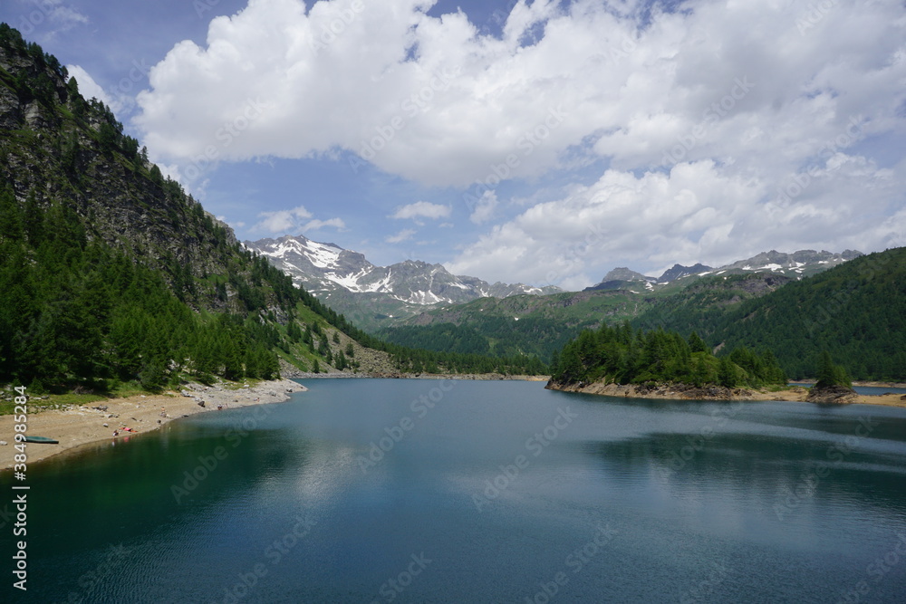 Lake and mountains in Alpe Devero