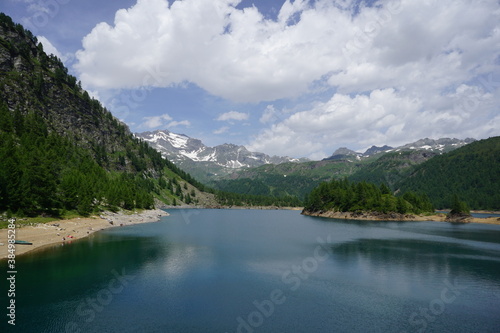 Lake and mountains in Alpe Devero
