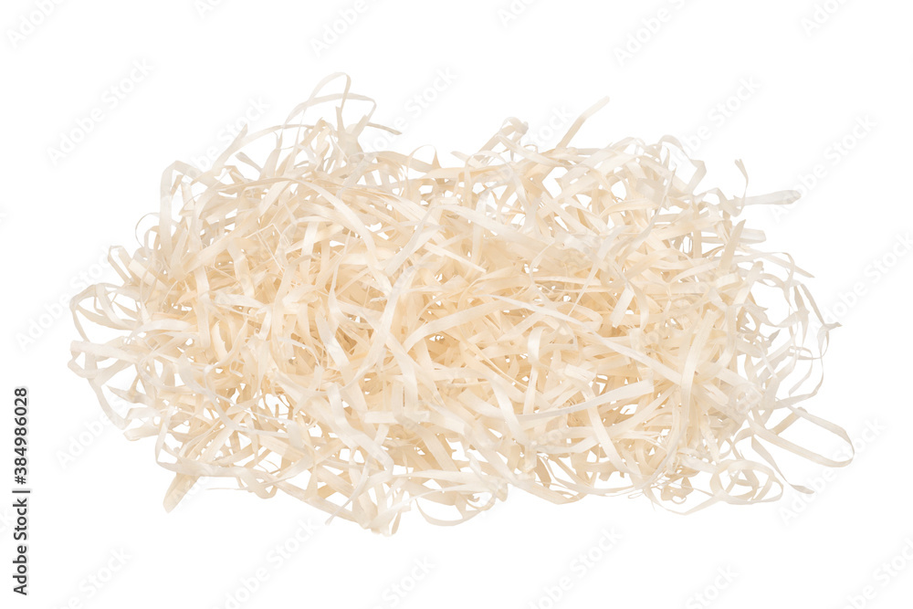 Straw packing material. Isolated on white background. Straw packing material. Isolated on white background.