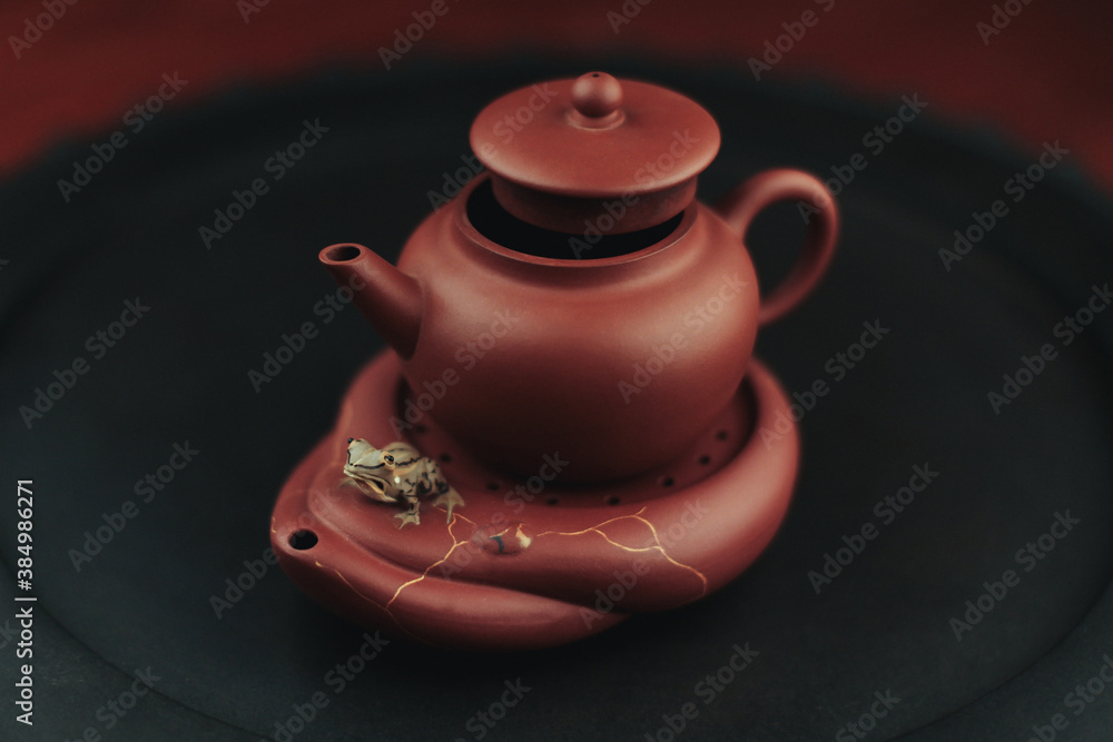 Chinese clay teapot
for tea ceremony
