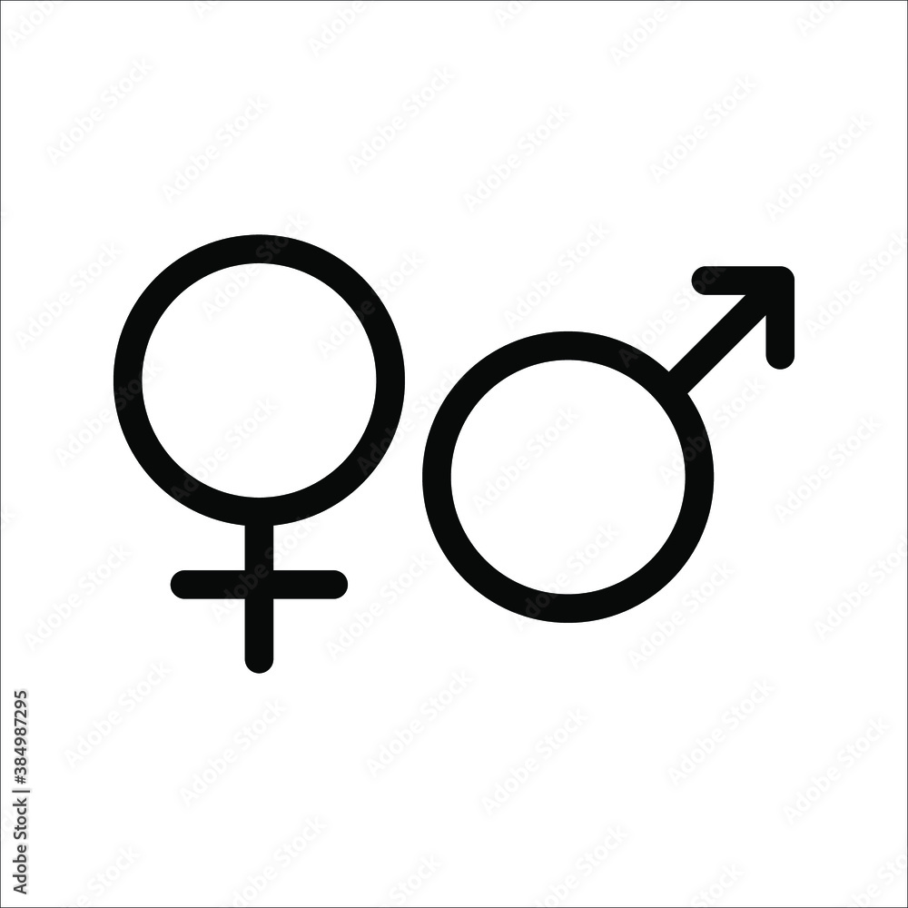 woman and man icon template color editable. Male and female symbol vector sign woman and man icon template color editable. Male and female symbol vector sign