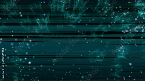 Wallpaper Mural Lines flickering over fireworks exploding on green background Torontodigital.ca