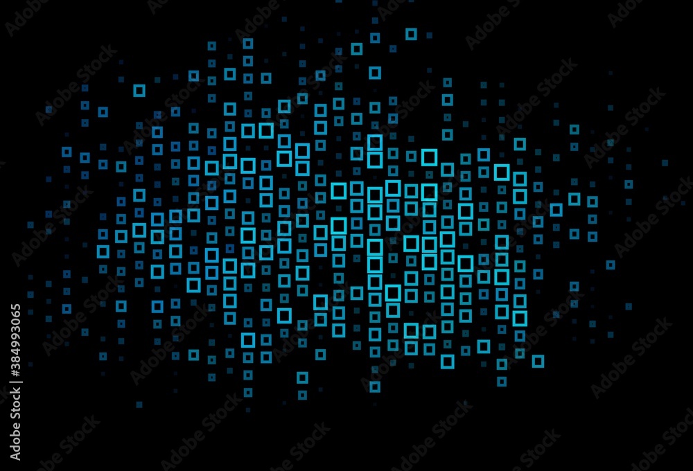 Dark BLUE vector pattern in square style. Dark BLUE vector pattern in square style.
