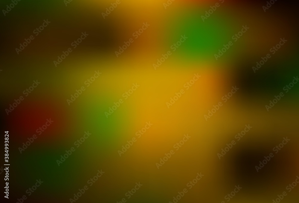 Dark Orange vector abstract blurred layout.