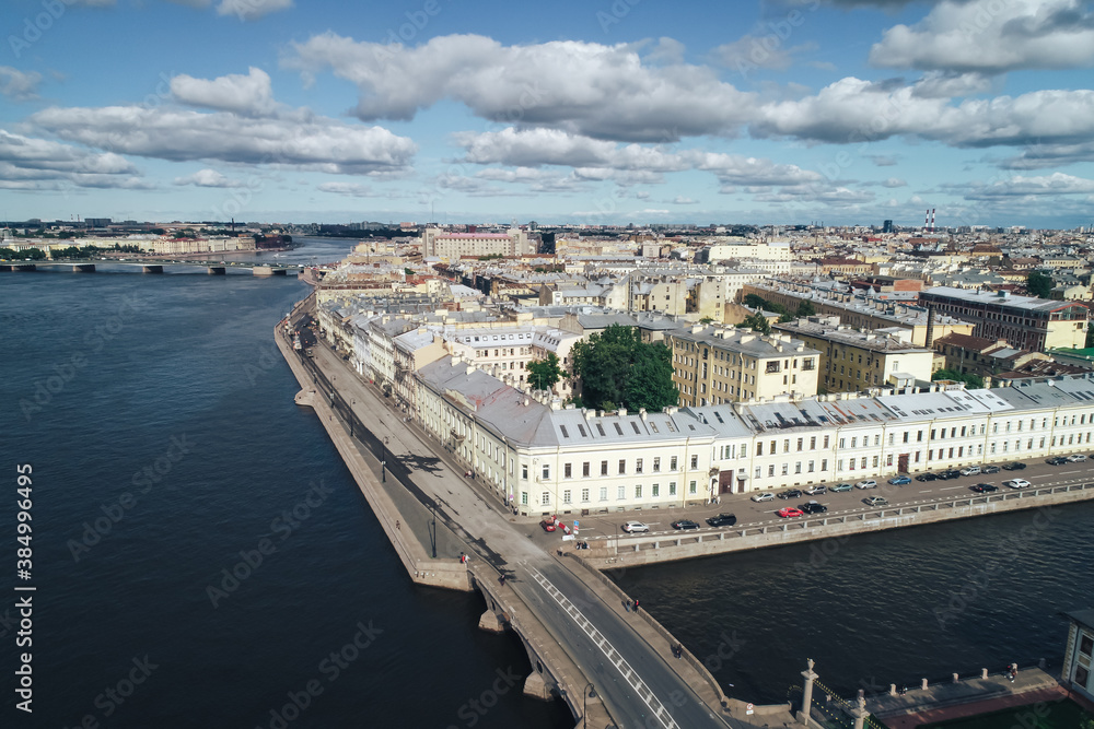 Aerial Townscape of Saint Petersburg City. Central District Aerial Townscape of Saint Petersburg City. Central District