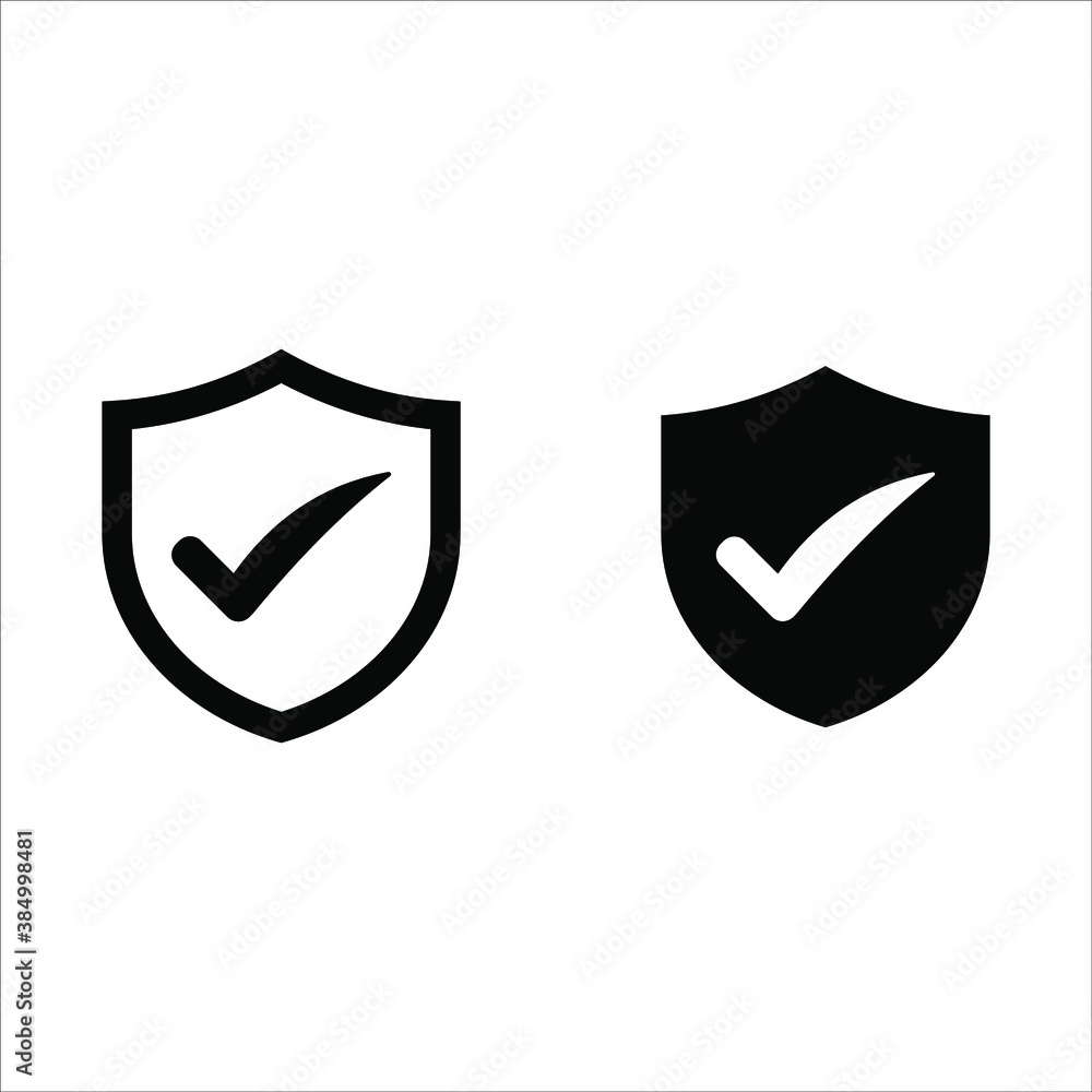 protective icon, shield icon on a white background protective icon, shield icon on a white background