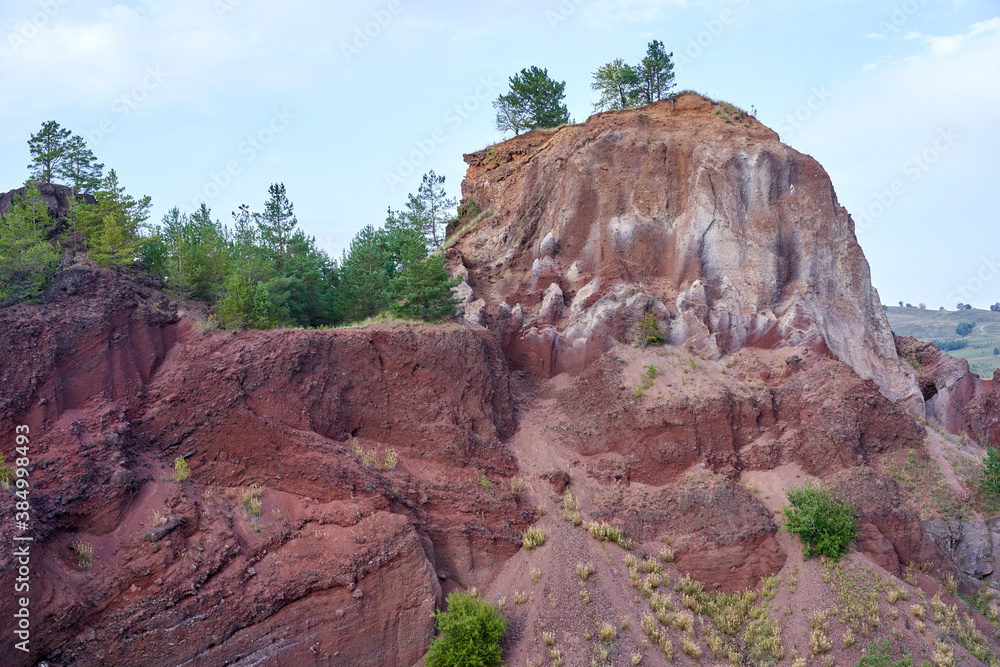 Fototapeta premium Caldera of an extinct volcano