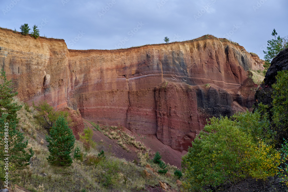 Caldera of an extinct volcano