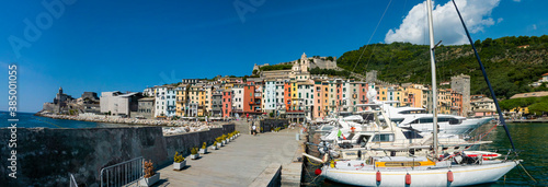 Waterfront of Poto Venere a village in Liguria © Nikokvfrmoto