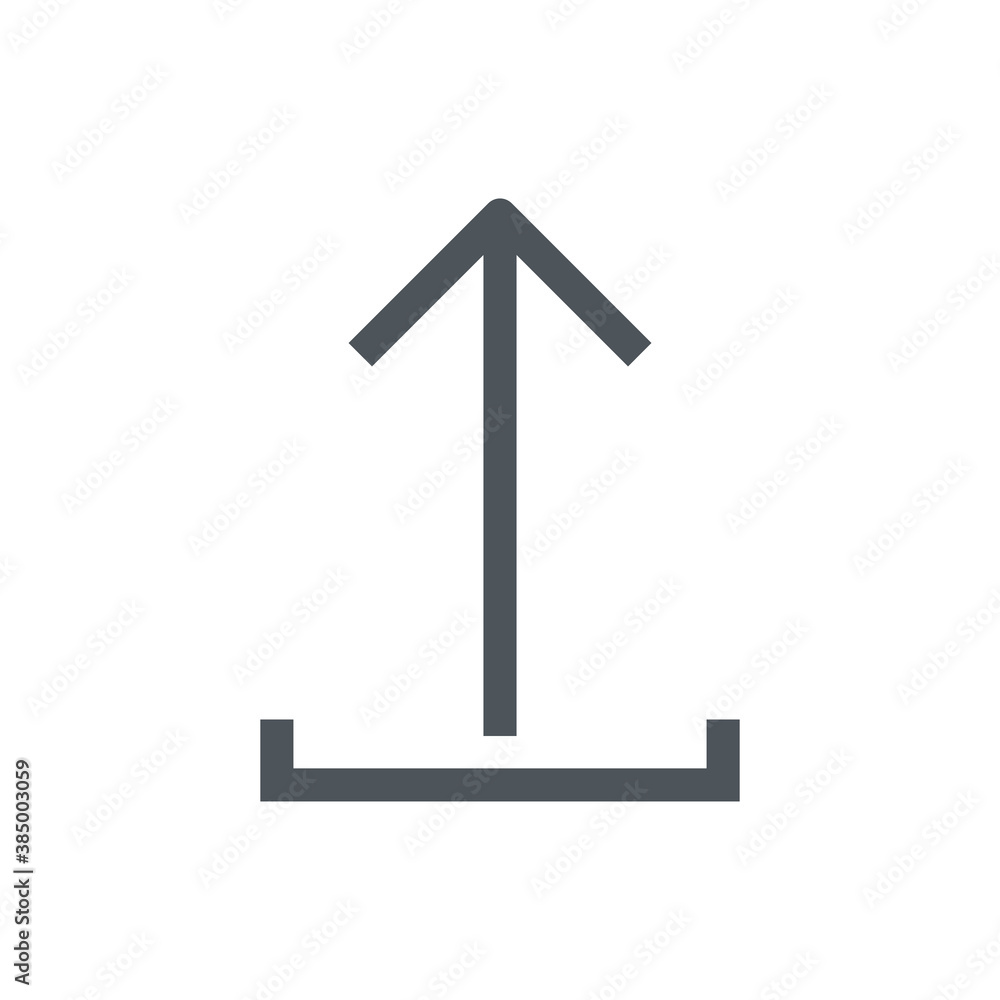 Upload icon. Arrow sign. Vector flat design illustration Upload icon. Arrow sign. Vector flat design illustration