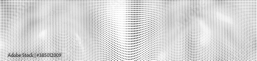 Abstract halftone wave dotted background