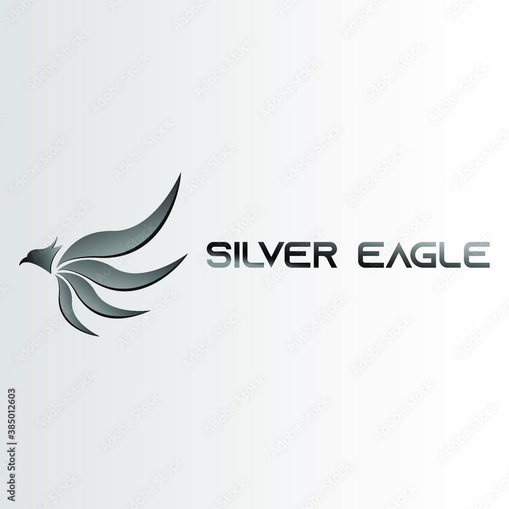 Silver Eagle Logo Vector, EPS 10 Silver Eagle Logo Vector, EPS 10
