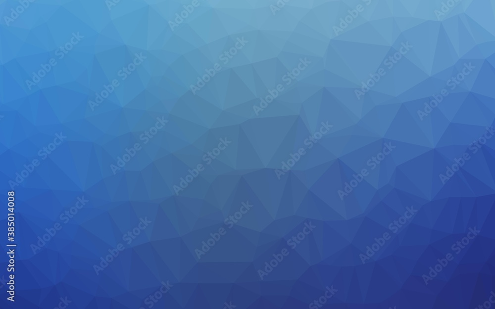 Light BLUE vector triangle mosaic cover. Light BLUE vector triangle mosaic cover.