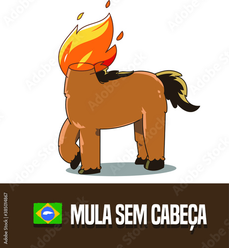 mula sem cabeça, illustration, folklore brazil art, folclore, Fantastic Creature of Brazilian, brasil photo