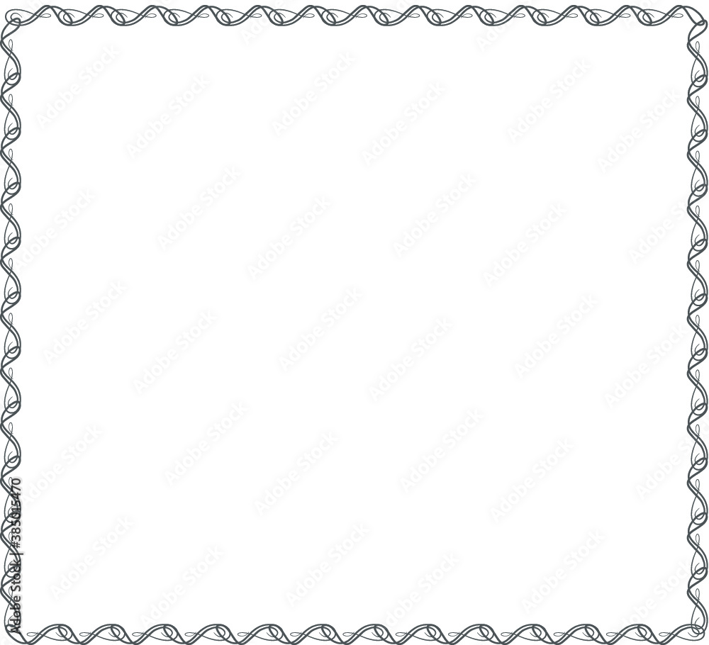Vector Frame with swirls.Grunge Black and White textured rectangle for image frame. distressed border for your Design . Vector Frame with swirls.Grunge Black and White textured rectangle for image frame. distressed border for your Design .