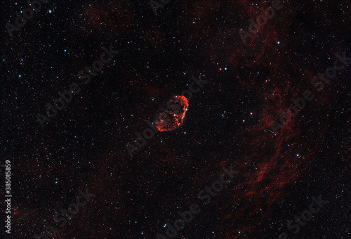 Photograph of the Crescent Nebula (NGC 6888)